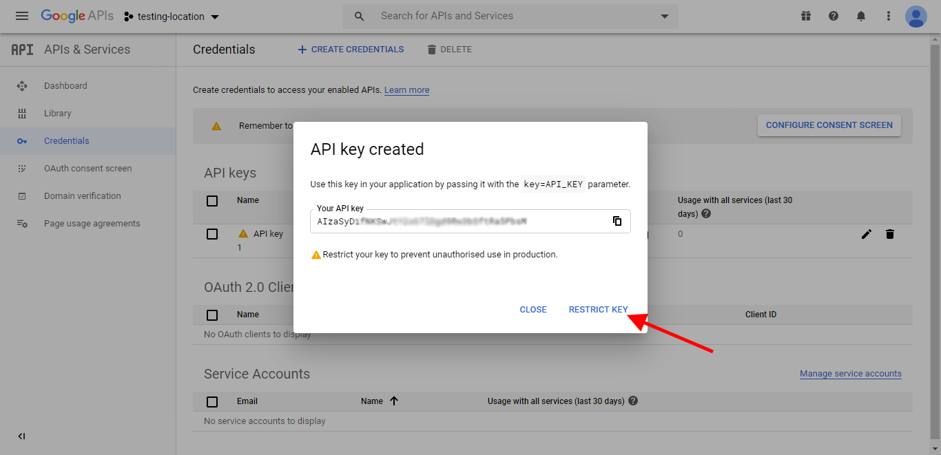 google search api php