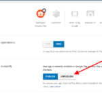 How to unpublish the android app from google play store