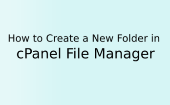 How to Create a New Folder in cPanel File Manager