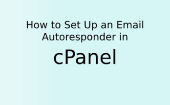 How to Set Up an Email Autoresponder in cPanel