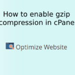 How to enable gzip compression (Apache mod_deflate) in cPanel