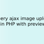 jQuery ajax image upload in PHP with preview