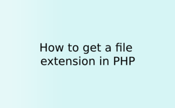 How do I get a file extension in PHP