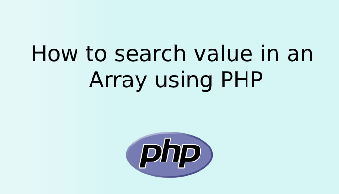 How to search value in an Array using PHP