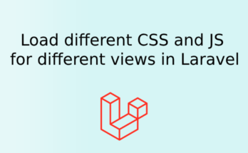 Load different css/js for different views in laravel