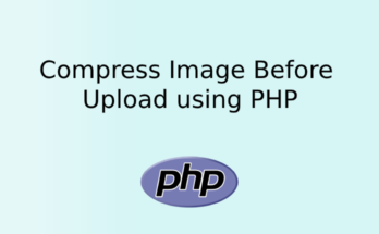Compress Image Before Upload using PHP