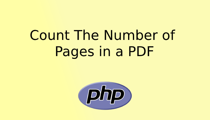 Count The Number of Pages in a PDF