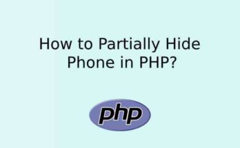 How to Partially Hide Phone in PHP