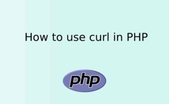 How to use curl in PHP