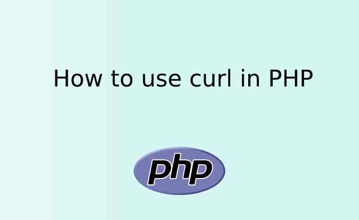 How to use curl in PHP