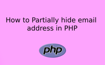 How to Partially hide email address in PHP